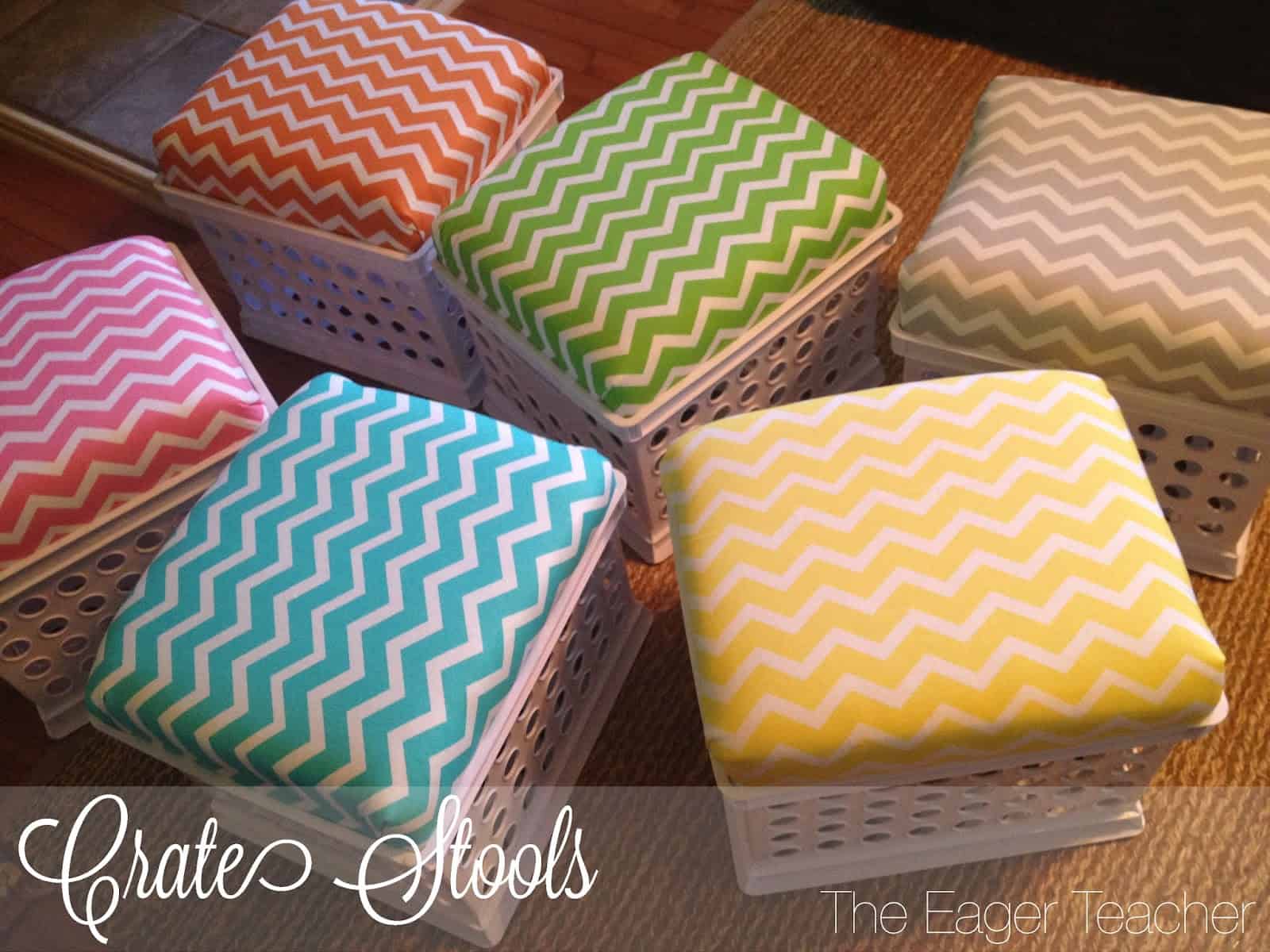 How To Make Stools From Plastic Crates Our Home Sweet Home